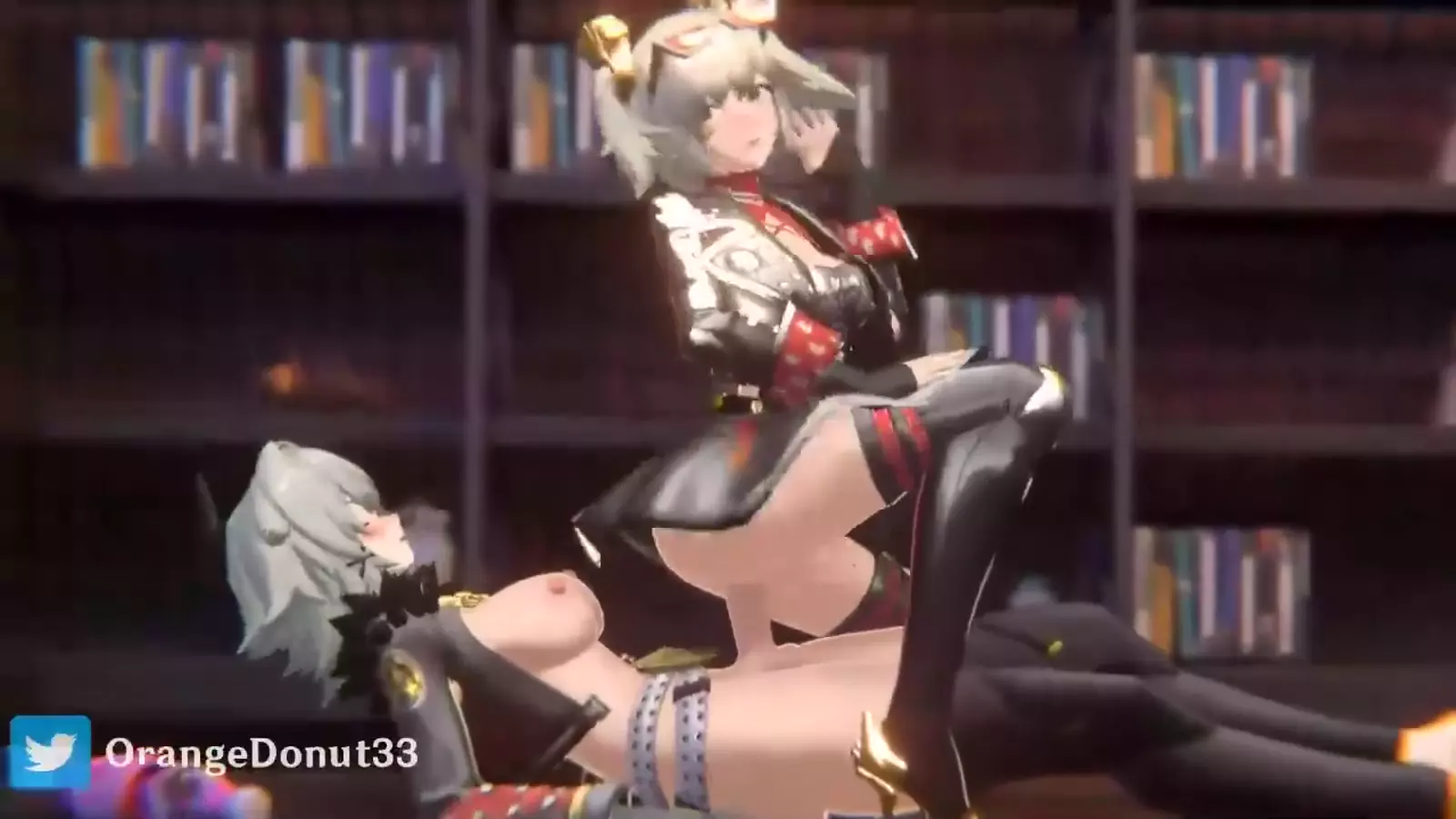 Hentai character wearing step tight leggings showing off thigh her riftslo